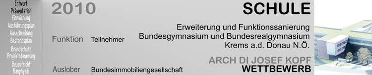 Funktionssanierung BG BRG Krems Gymnasium Zubau Umbau Sanierung